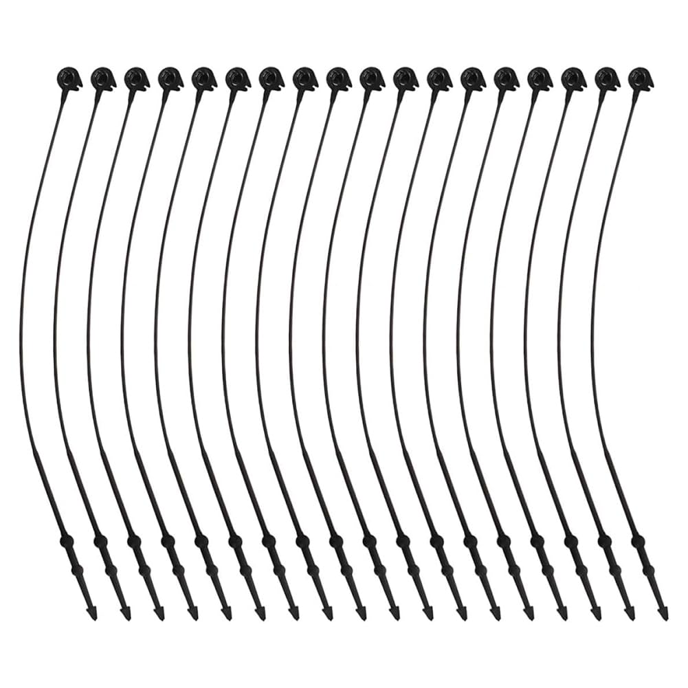Jnchdghwa 5000Pcs 4 Inch Black Security Loop Pin Tag Fasteners for Clothing, Jewelry, and More