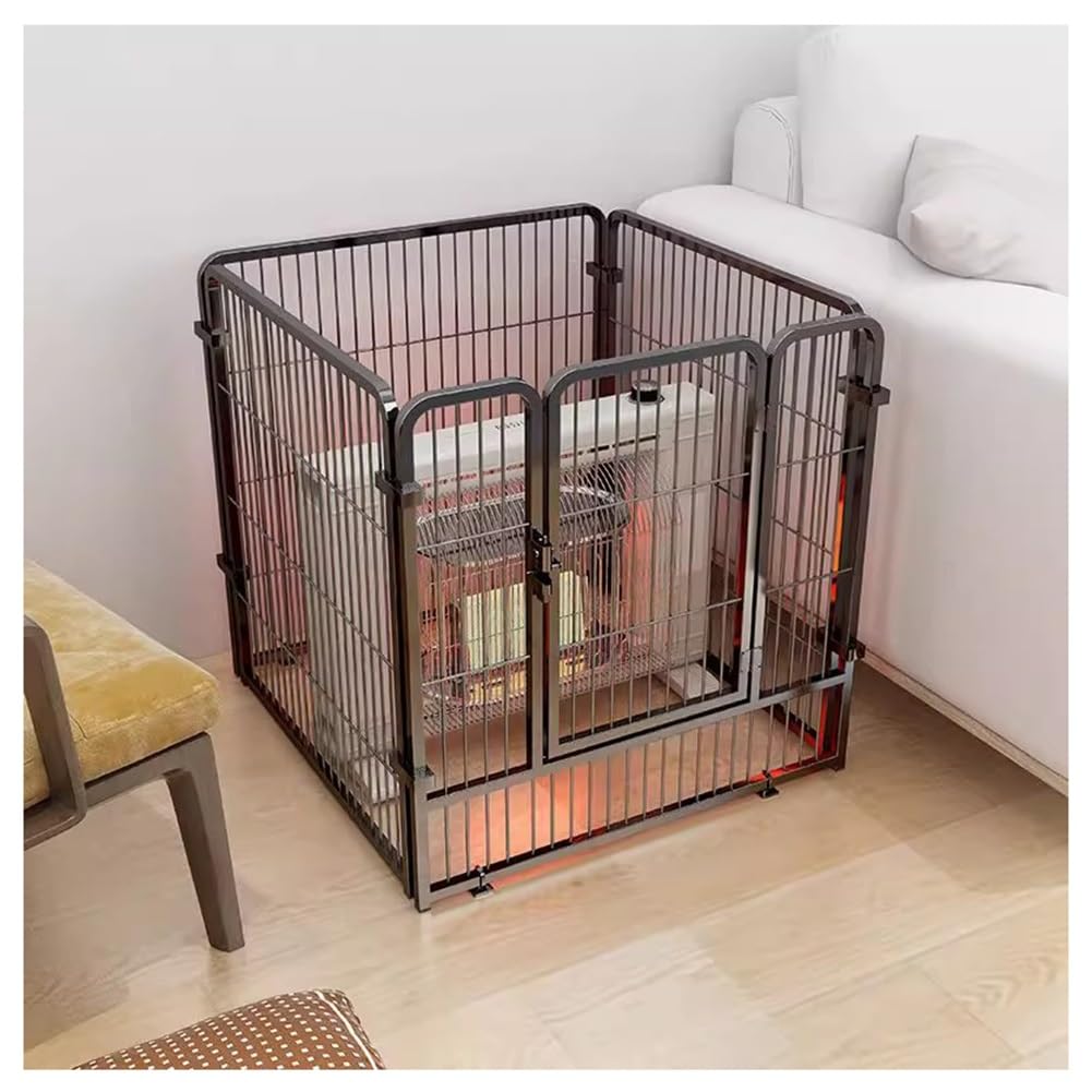 Protector térmico de seguridad para estufas, cubierta de malla completa para dispositivos de calefacción, rejilla de protección contra quemaduras, barrera de seguridad para horno doméstico (negro, 50