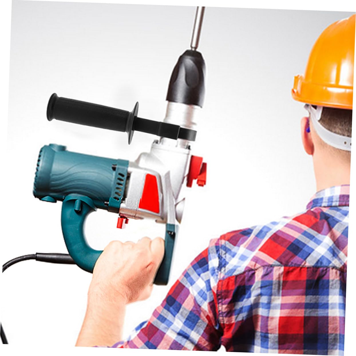 LIFKICH Impact Drill Grip Electric Hammer Handle Accessories Daily Use Non-slip Small Side Grip for Diy Professional