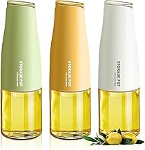 Payoca Glass Oil Dispenser Bottle for Cooking (Pack of 1) 500 Ml Each, Oil Bottle For Kitchen, Oil Bottle Jar, Transparent (1)
