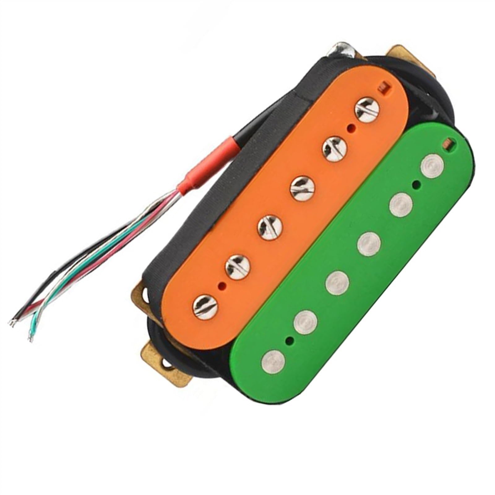 Kit micro guitare électrique Humbucker bicolore à vis réglable pour micro de cou - 5