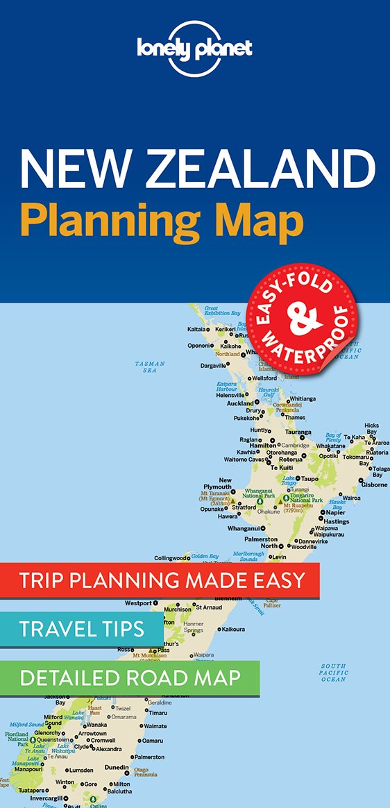 Lonely Planet New Zealand Planning Map: 'Everything a great thriller should be' Lee Child Map – Sticker Book, 20 June 2017