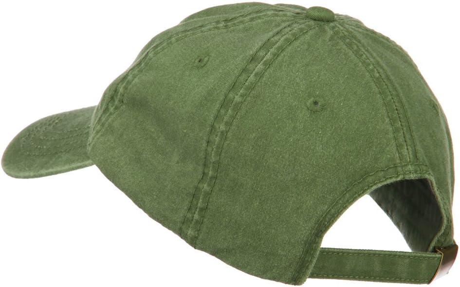 Golf Ball on Golf Tee Embroidered Washed Cotton Cap