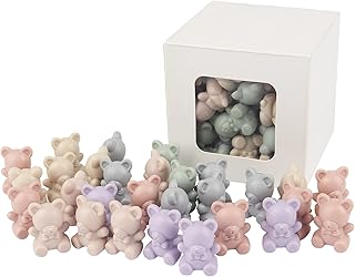 Zalmoxe Counting Bears, Math Manipulatives Counters, Sorting Bears, 1 Inch Counting Toys Toddler Preschool Learning Toys Games, Emotional Educational Toys Gifts for Kids Ages 3+(60 Pcs,6 Dark Colors)