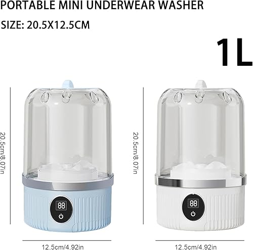 Miniatura 7 de Mini lavadora portátil mejorada 2025 para viajes, lavadora de ropa interior, calcetines de limpieza profunda, ropa interior, ropa de bebé, para el
