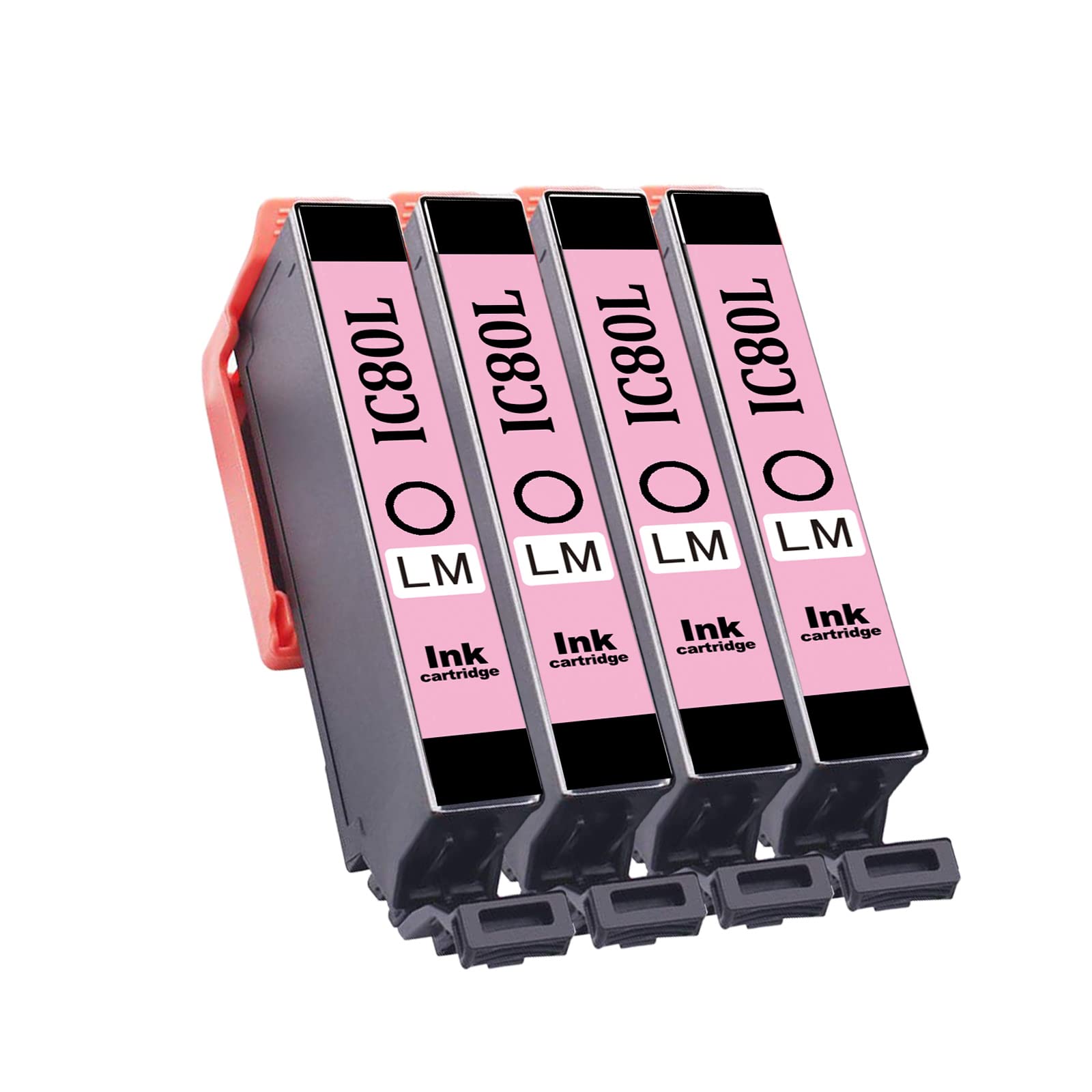 Amazon.co.jp: Epson用 エプソン ICLM80L 4本 ライトマゼンタ インク