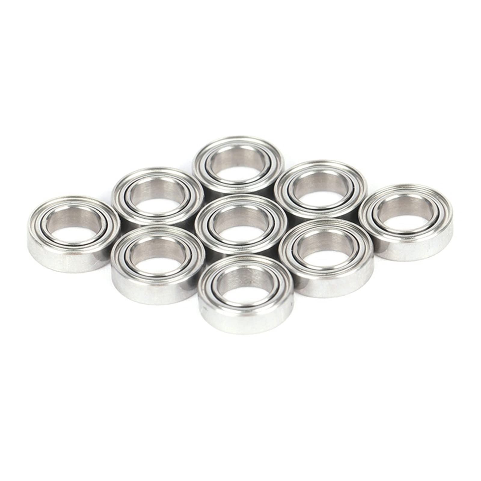 Industrial Bearings 10 piezas de manijas de carrete con rodamientos de cerámica híbridos de 4X7X2,5mm sin grasa de giro rápido for Ball Bearing Skate Bearings