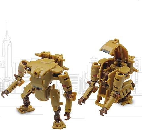 Miniatura 2 de Scakbyer Mech - Kit de construcción de figuras de acción, 3.1 in, escala 160, robot de asalto, modelo MM001, color amarillo desierto