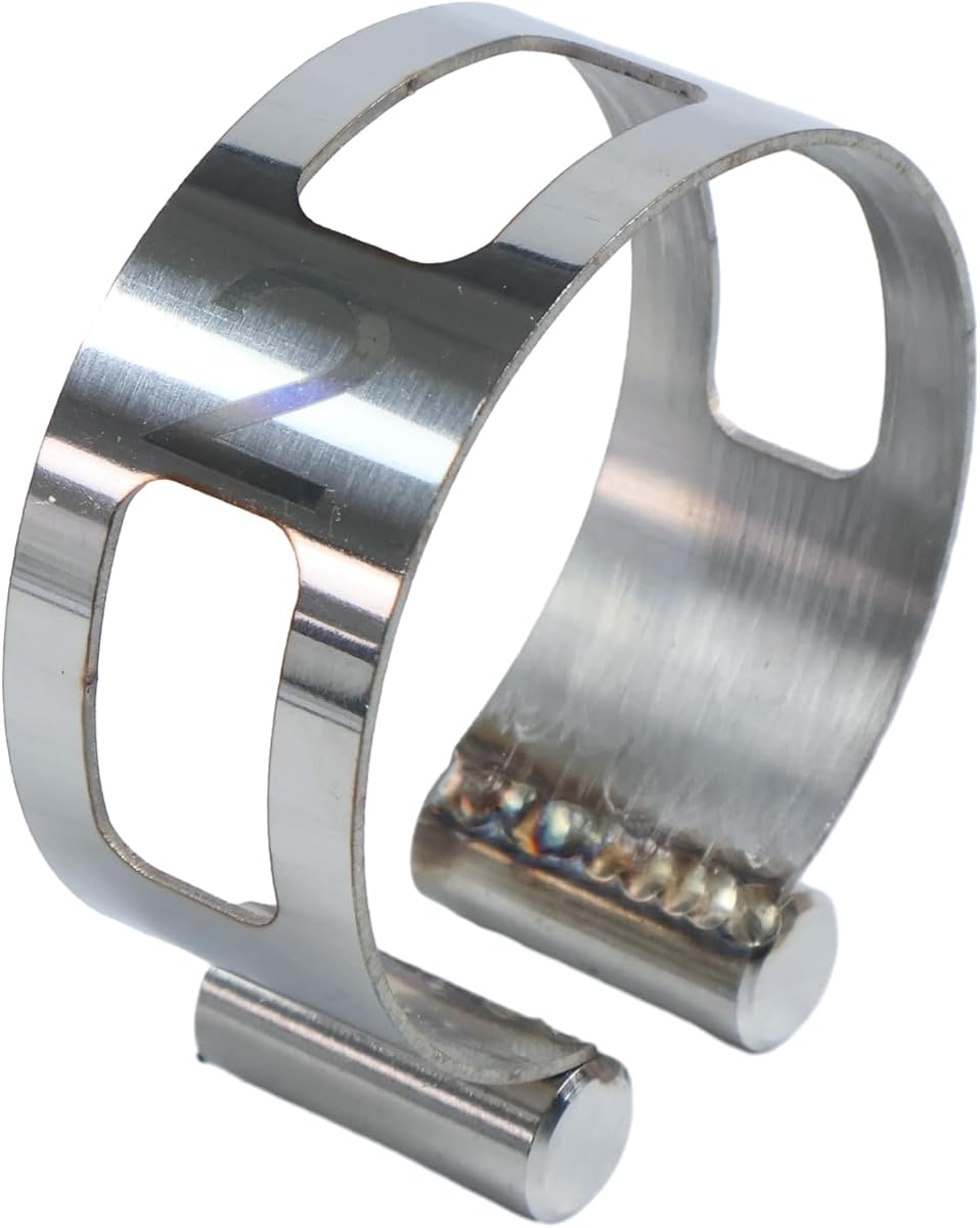 2 Inch (50.8mm) Stainless Steel Welding Tacking Band Clamp - Fabrication Alignment Tool for Pipe Joint Installation