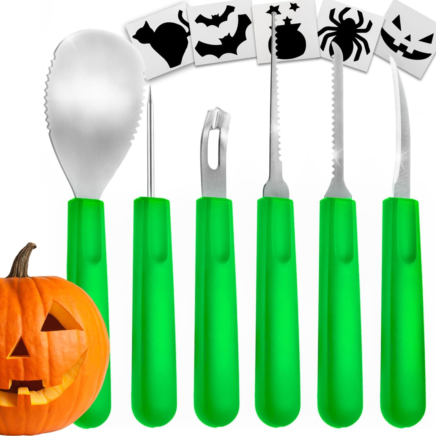 Amazon.com: Halloween Pumpkin Carving Kit Case - Complete Pumpkin Carving Set With Saw Pumpkin ...
