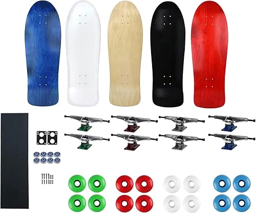 Moose Old School 80's - Patineta completa personalizada de 30 pulgadas con camiones huecos, elige el color de la cubierta, el camión y los colores