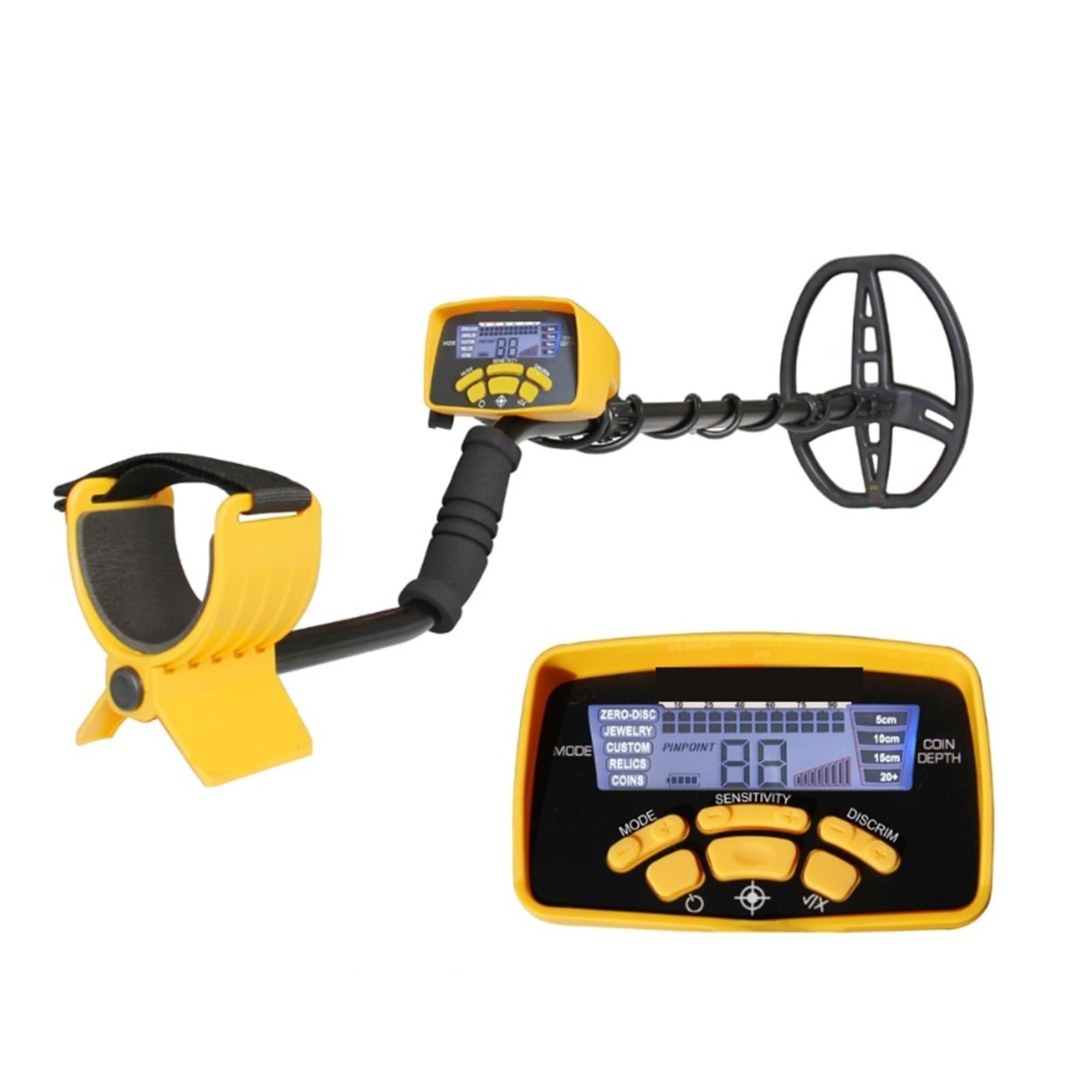 JKJZSALJ Dm6450 11Inch Coil Gold Metal Detector Underground Waterproof Pinpointer High Sensitive High Accuracy