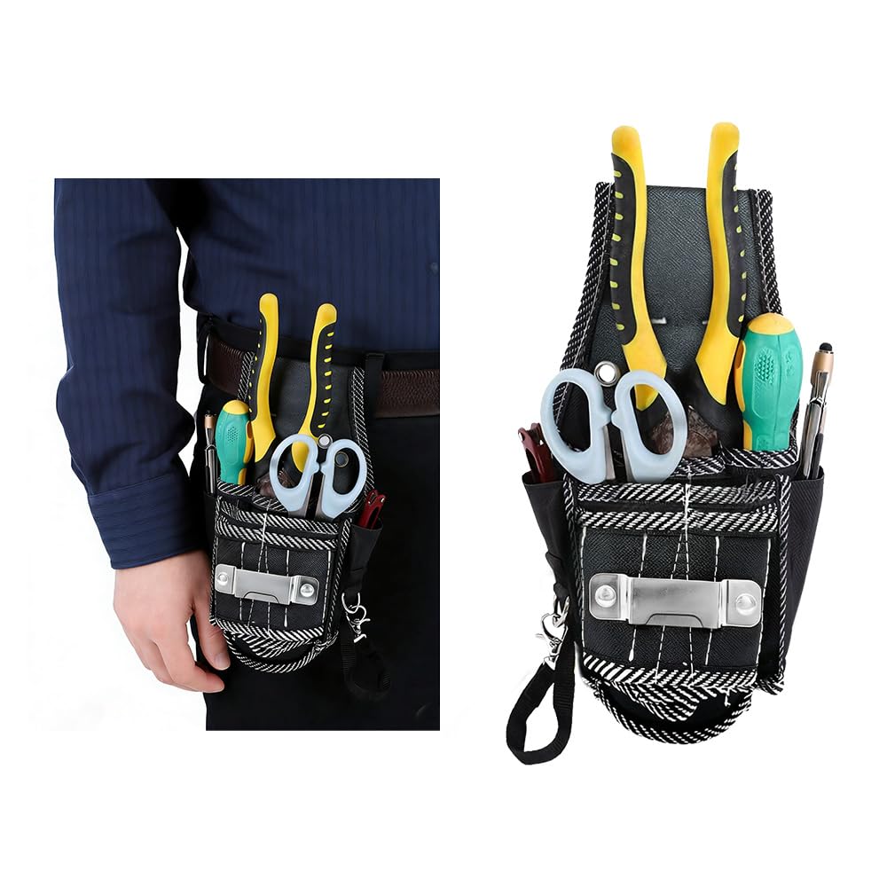 FEIHS 2 Pcs Nurse Waist Bag,Electrician Tool Pouch,Pouch Belt Small Pocket Tool Bag,for Waitress, Restaurant, Gardening, Nursing,Outdoor Work