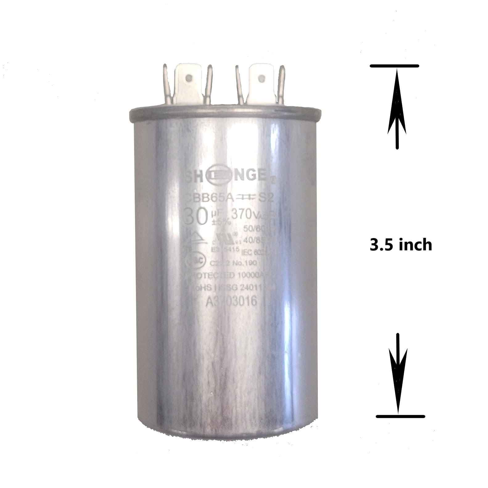 Amazon.com: QX6530 Capacitor Motor Run Round 30 uF MFD 370V HVAC