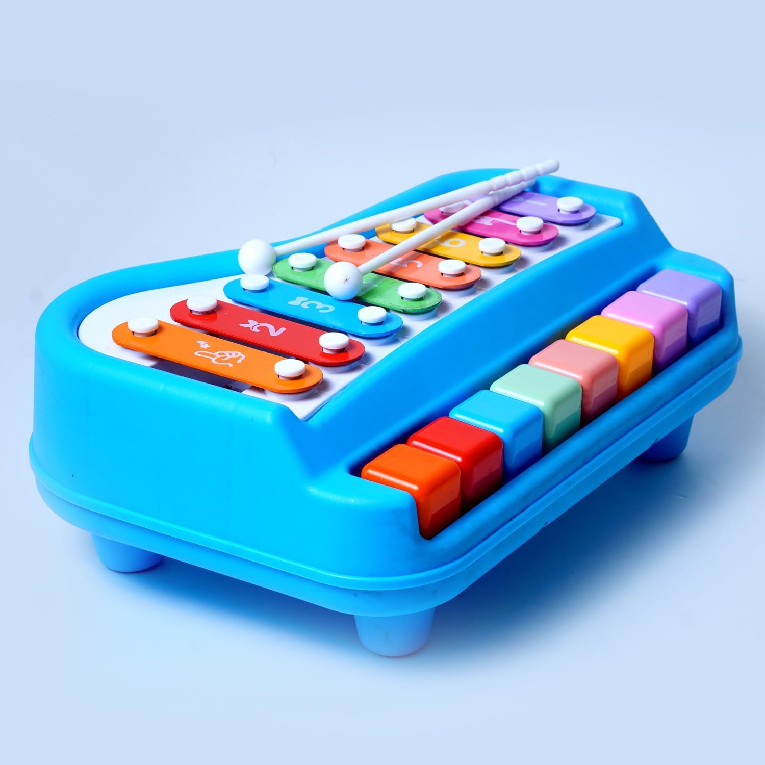 MR 2 in 1 Baby Piano Xylophone Toy for Toddlers 1-3 Years Old, 8 Multicolored Key Keyboard Xylophone Piano, Preschool Educational Musical Learning Instruments Toy for Baby Kids Girls Boys, Pack of 1 (B0D4DY7YZH) Amazon Price History, Amazon Price Tracker