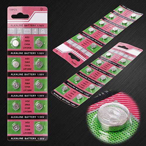 Cotchear Ag2 396A Lr726 Sr726Sw Cx59 Lr59 Sr59 397 Button Cell Batteries [10 Pcs-Pack] #TOP2