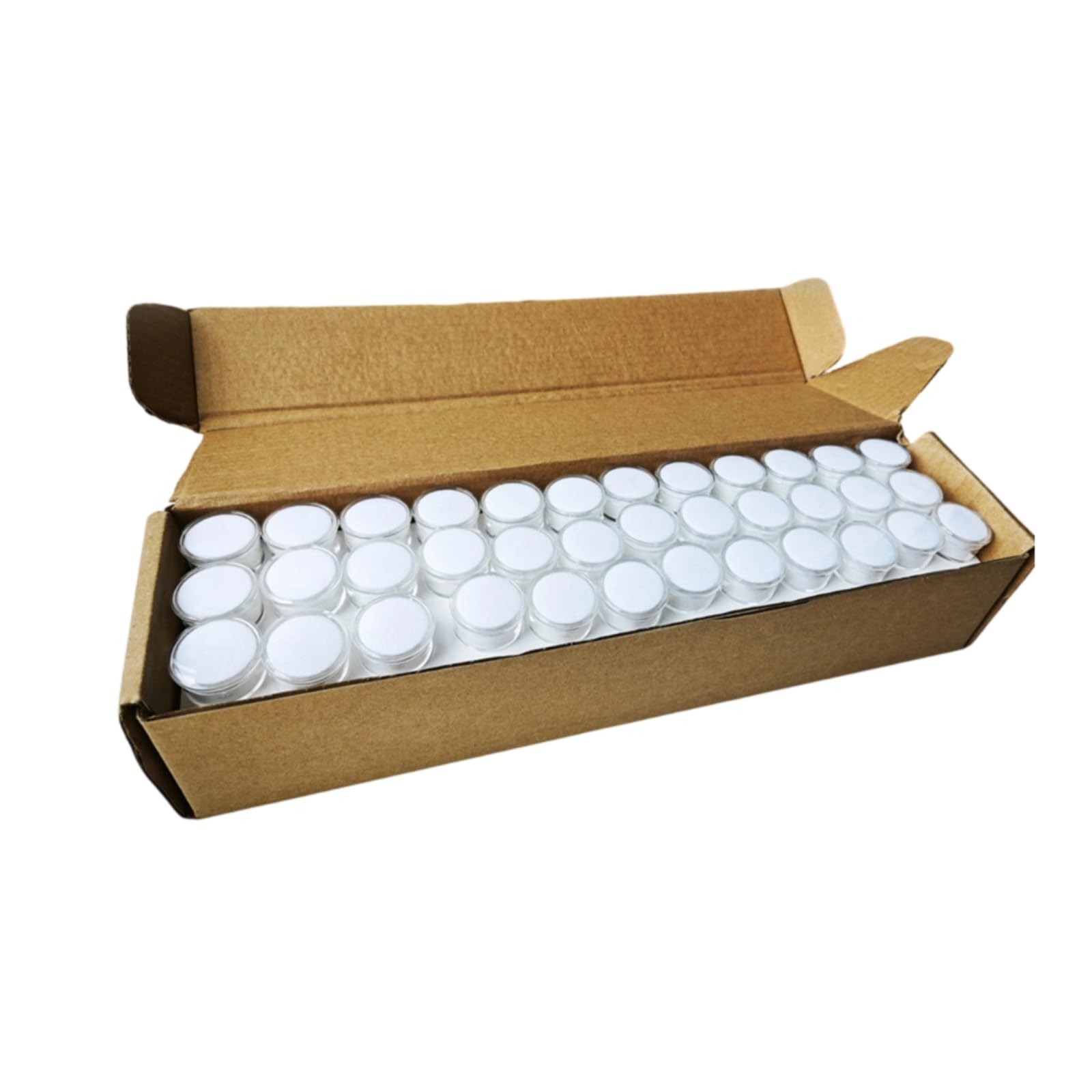 Milageto 144 Piezas Tarro Apilable Transparentes | Compacto, Versátil, Tarro Farmacia con Tapa, para Talleres, Joyeros,