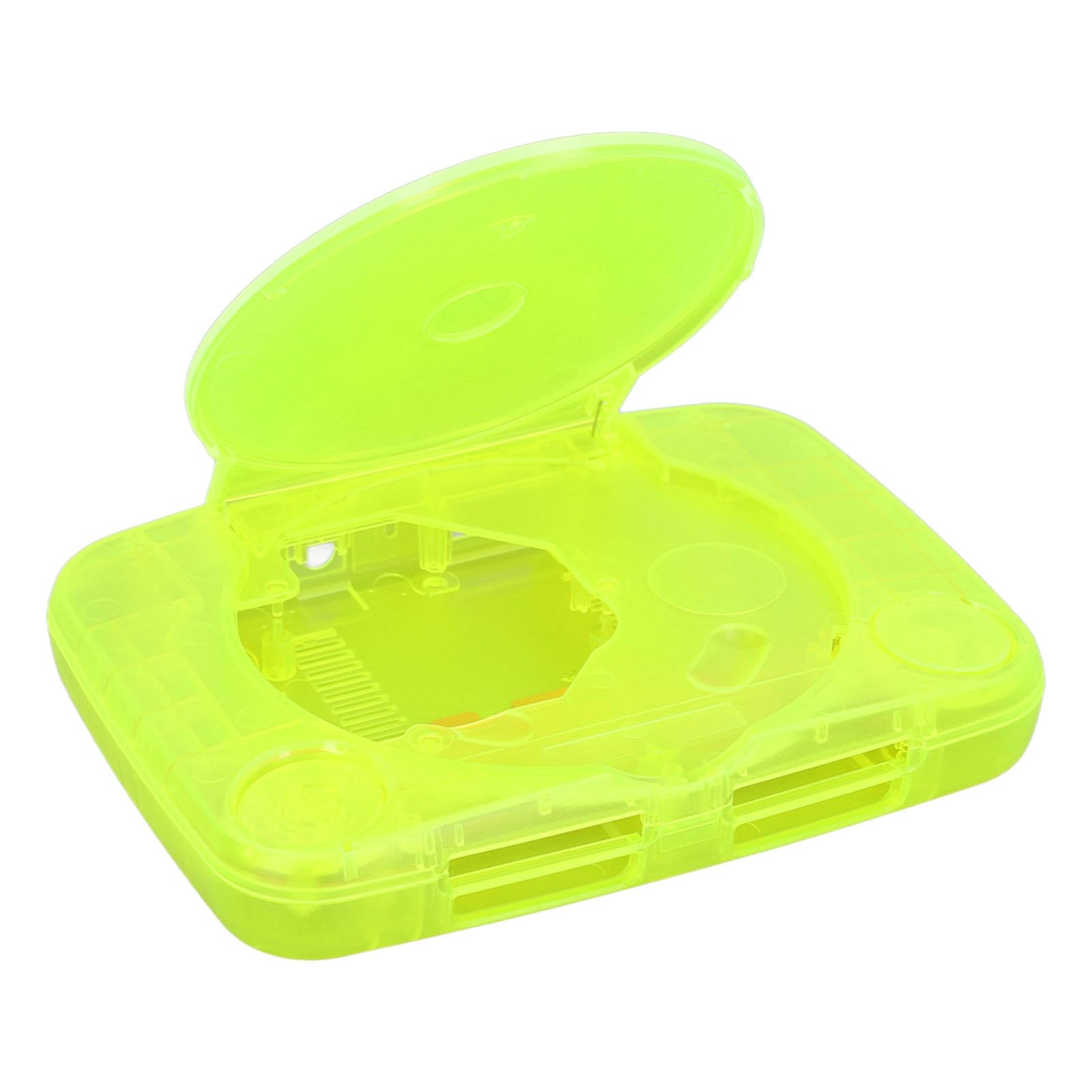 Guscio di ricambio traslucido per , custodia di ricambio per console, custodia in plastica ABS stile retrò con kit completo, compatibile con SCPH 001 SCPH 101 SCPH 102 SCPH 103 (Verde trasparente)