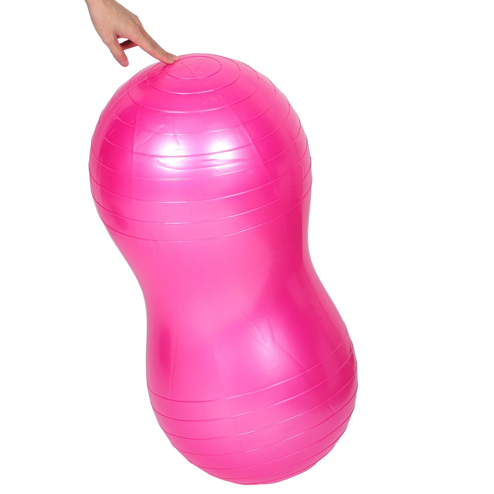 Cabilock Pelota de Pilates Antiexplosión Forma de Cacahuete para Embarazo y Balón de Yoga Estable con Bomba de Aire Pelota de Gimnasia Multifuncional para Fitness Casa Rehabilitación y