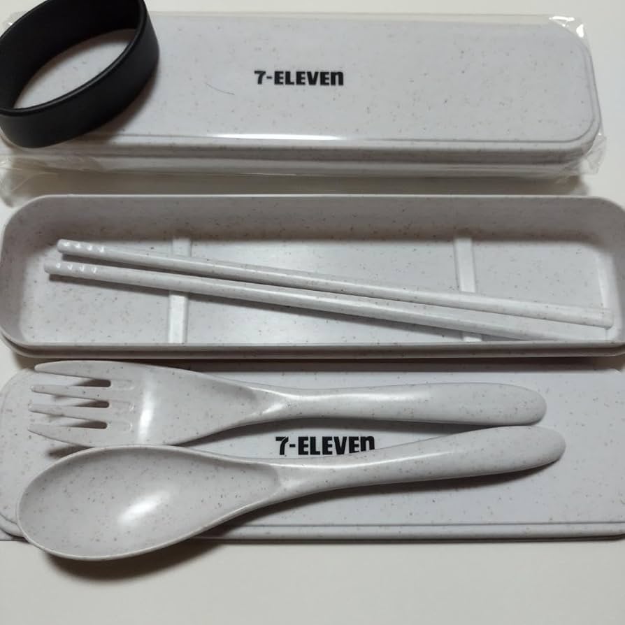 Amazon | セブンイレブン オリジナルカトラリーセット 2セット | ノー