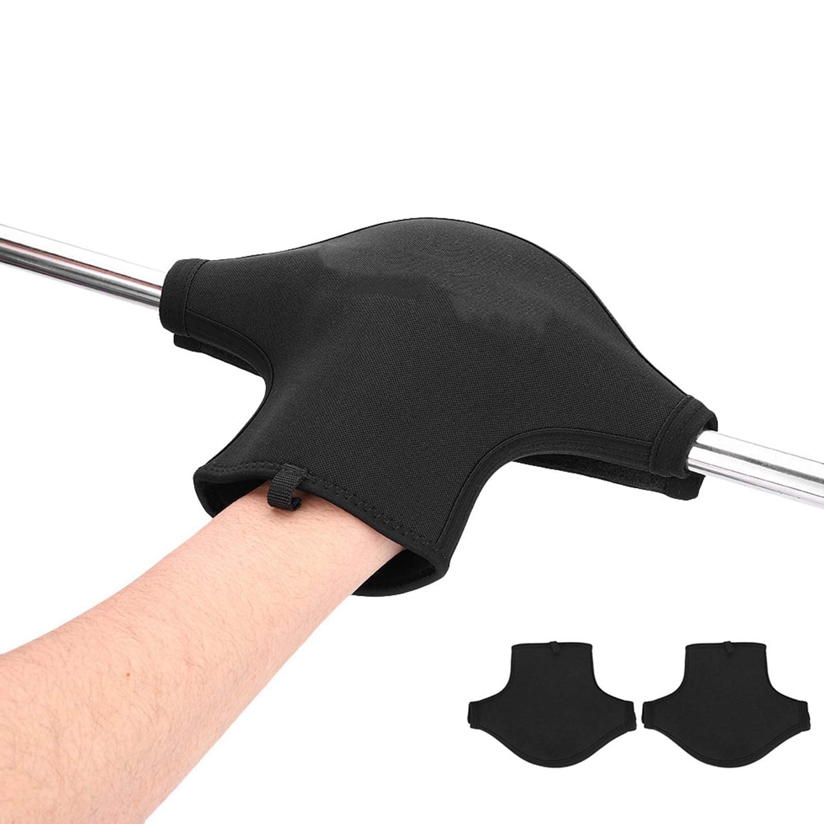 HERCHR Guantes de Remo de Neopreno, 1 Par 200g Guantes de Remo para Kayak Guantes de Kayak Antideslizantes e Impermeables para Kayak, Recorridos en Canoa, Kayak y Raftin(Negro)