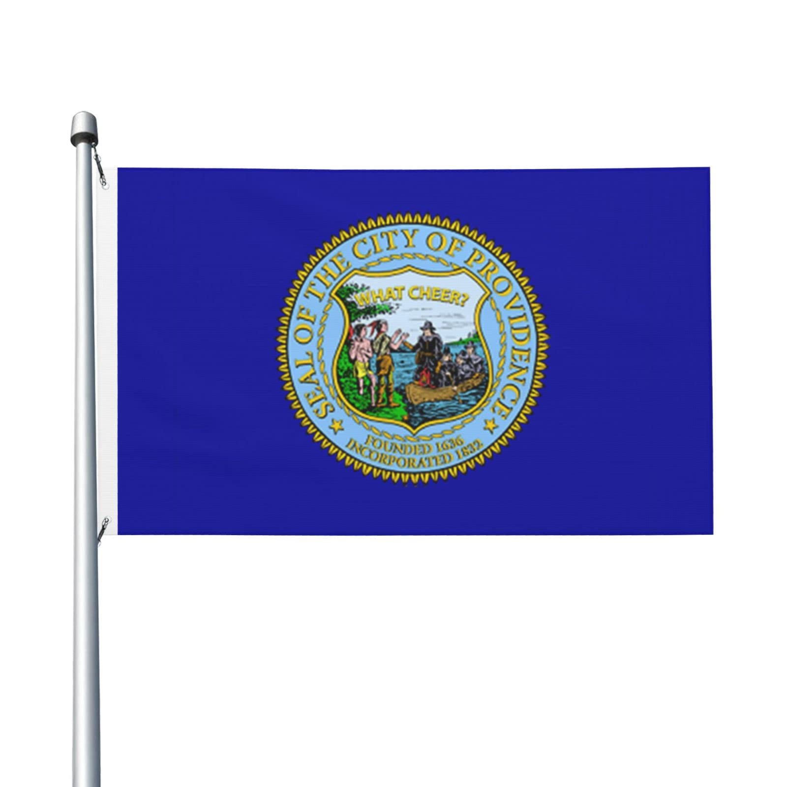 Bandera de Providencia, banderas de Rhode Island para exteriores, bandera  de doble cara, 3 x 5, decoración al aire libre, banderas con 2 ojales de ...