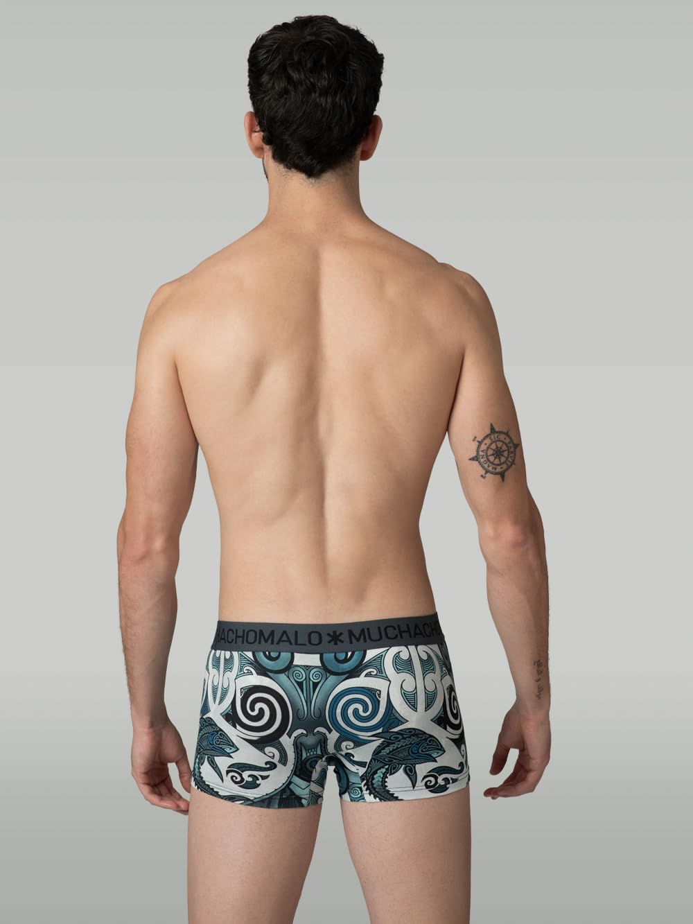 Muchachomalo Uomo Trunks 3-Pack, Fantasia, Cotone, Fascia Elastica