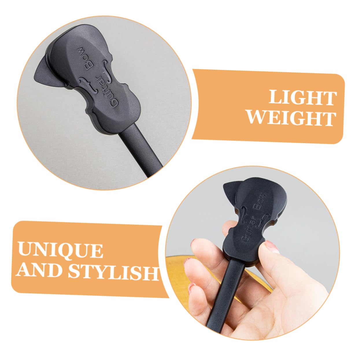 TOYANDONA 3pezzi Guitar Bow Per Chitarra Acustica Strumento Musicale Versatile Facile Da Usare Per Folk e Classico Realizzato Materiale Leggero e Resistente Per Musicisti Di Tutti