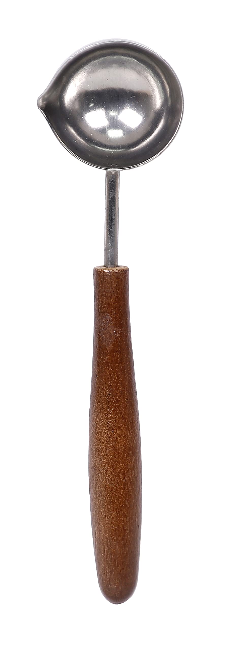 Jacques Herbin 47100T - A wax melting spoon for stamping and sealing - with a varnished wooden handle - Manufactured in France - Creative Art Accessory