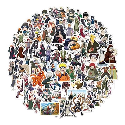 100 pegatinas de vinilo de Naruto, resistentes al agua, para coche, moto, portátil, bicicleta, monopatín, snowboard, equipaje, MacBook iPad y más