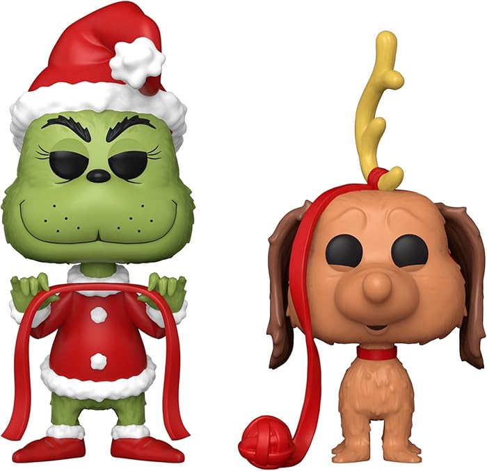 Funko Pop! Books: HTGSC - The Grinch with Max 2PK - How The Grinch Stole Christmas - Figurine en Vinyle à Collectionner - Idée de Cadeau - Produits Officiels - Jouets pour Les Enfants et Adultes
