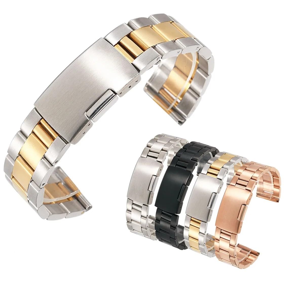 STATTE DI Mostrare 26 mm 24 mm 22 mm 20 mm 18 mm Band in Acciaio Inox Cinturino in Metallo Classico per Cinturino Intelligente Uomini Donne