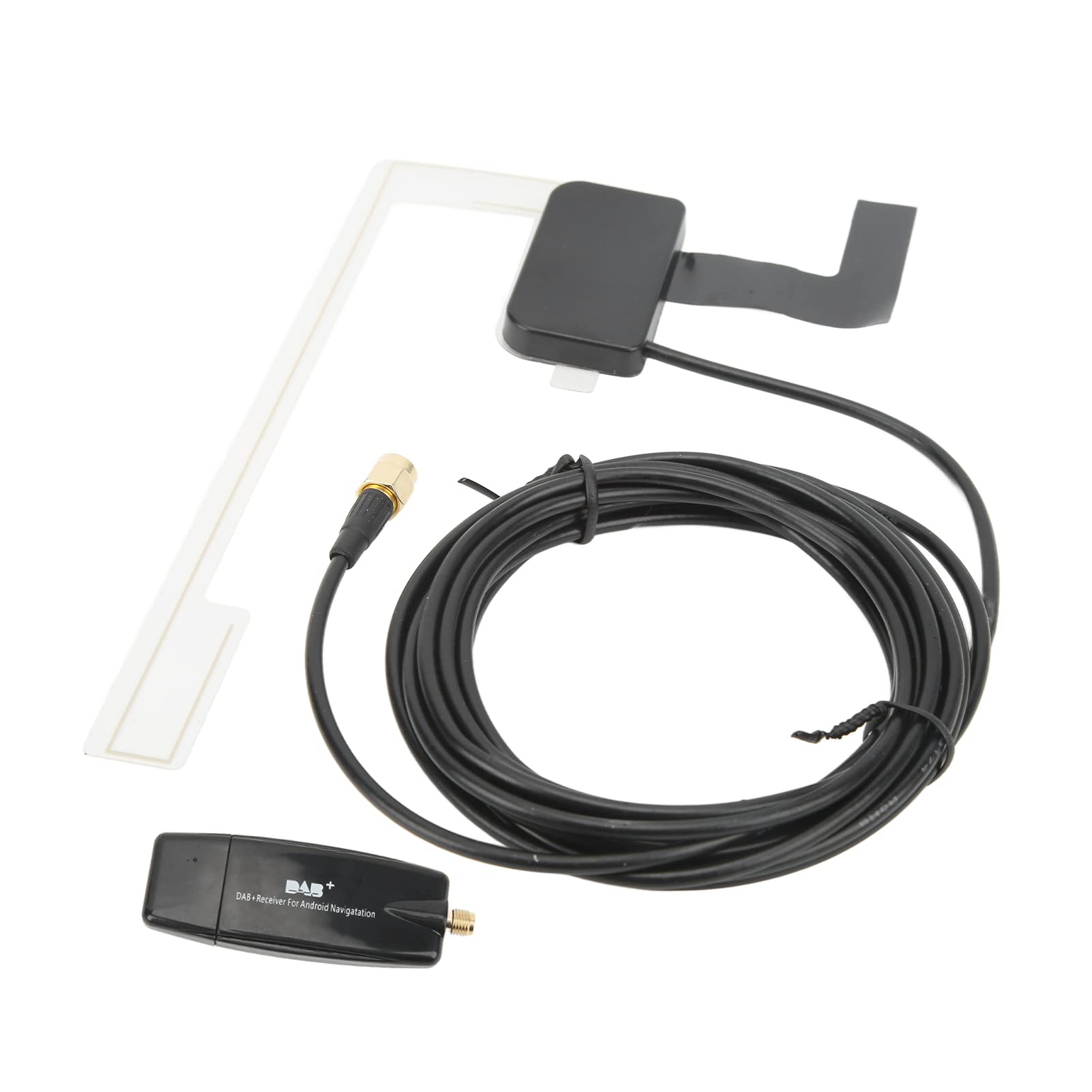 Samochodowy odbiornik radia cyfrowego DAB Adapter USB C Box do nawigacji samochodowej z systemem Android 4.4 lub nowszym — wysoka czułość, automatyczne wyszukiwanie kanałów,