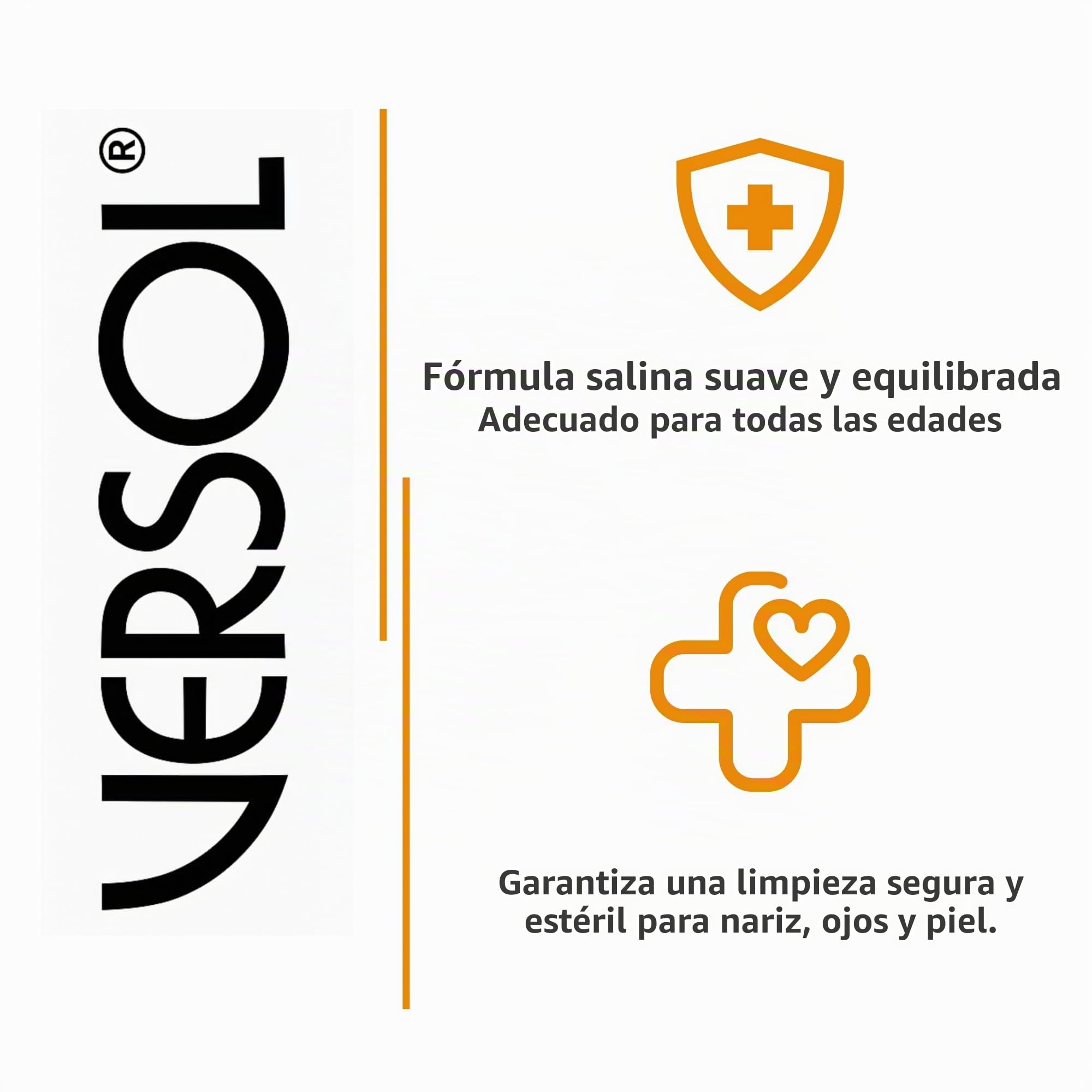 VERSOL NaCl 0,9% – Solución salina fisiológica estéril 1 L – Para higiene nasal, limpieza de heridas y cuidado diario – Apta para bebés, niños y adultos