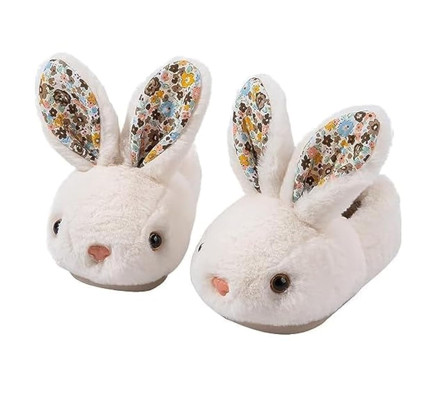 Toddler Slippers Girl Boy Bunny Slippers Plush Lovely Non-Slip Warm Winter Shoes Indoor Girls Boys Slipper, One Size
