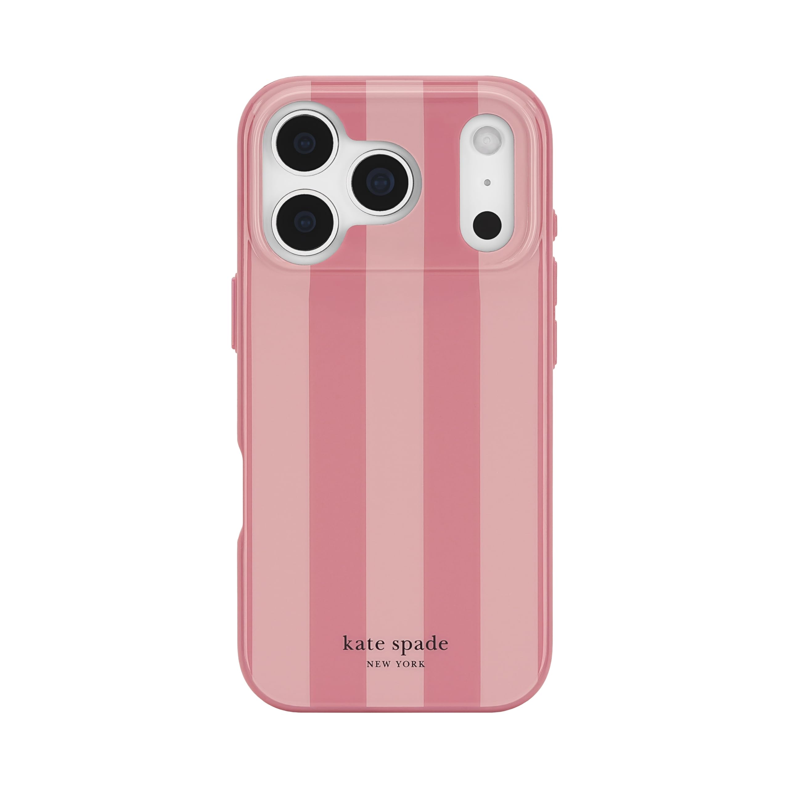 Photo 1 of kate spade new york iPhone 17 Pro Case - Compatible with MagSafe - Designer Phone Case - Stripe Rose Coral