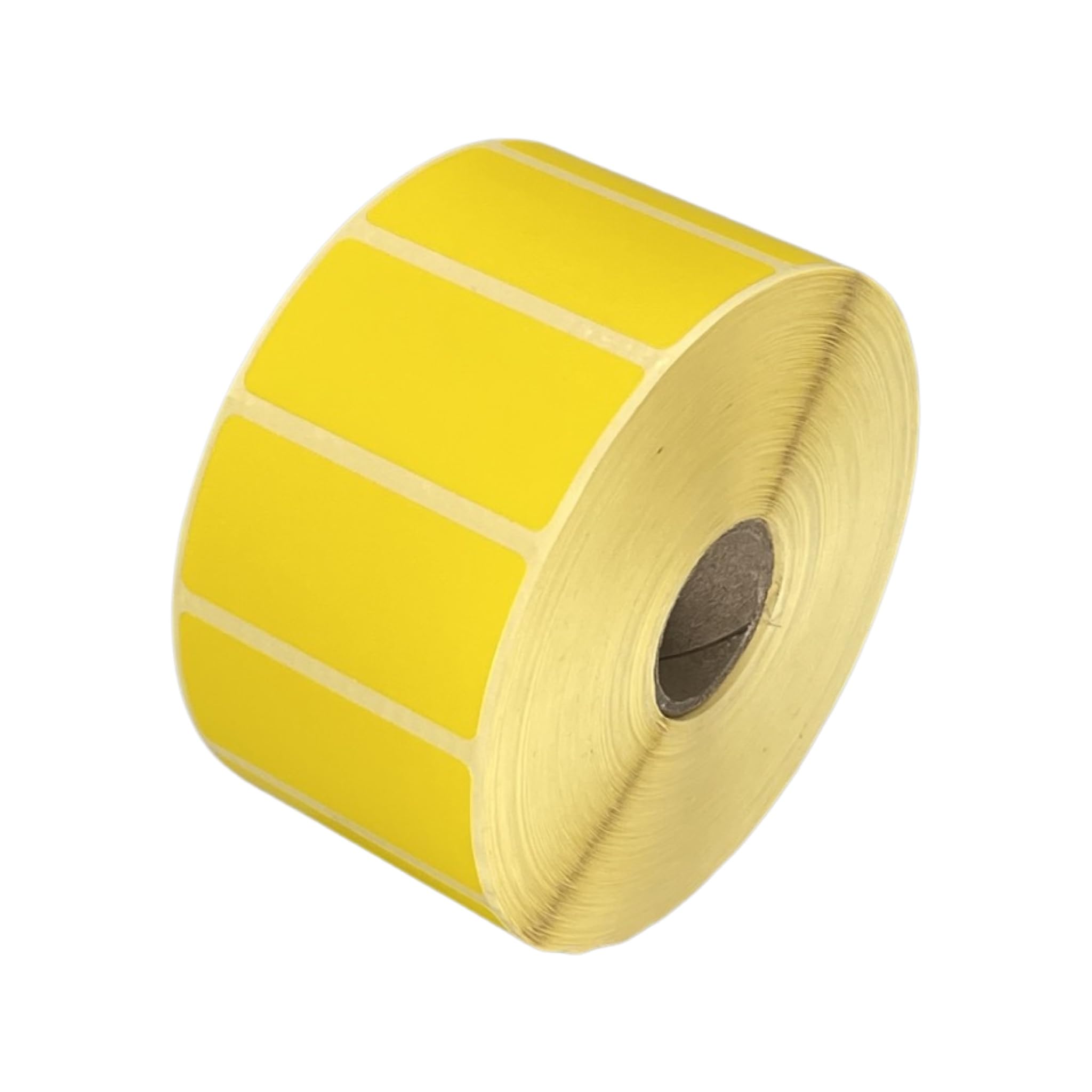 Yellow 50mm x 25mm Direct Thermal Labels, 2 Rolls / 2,000 per roll, Permanent Adhesive, Compatible with Munbyn, Citizen, Zebra, Brother, Toshiba, etc Label Printers