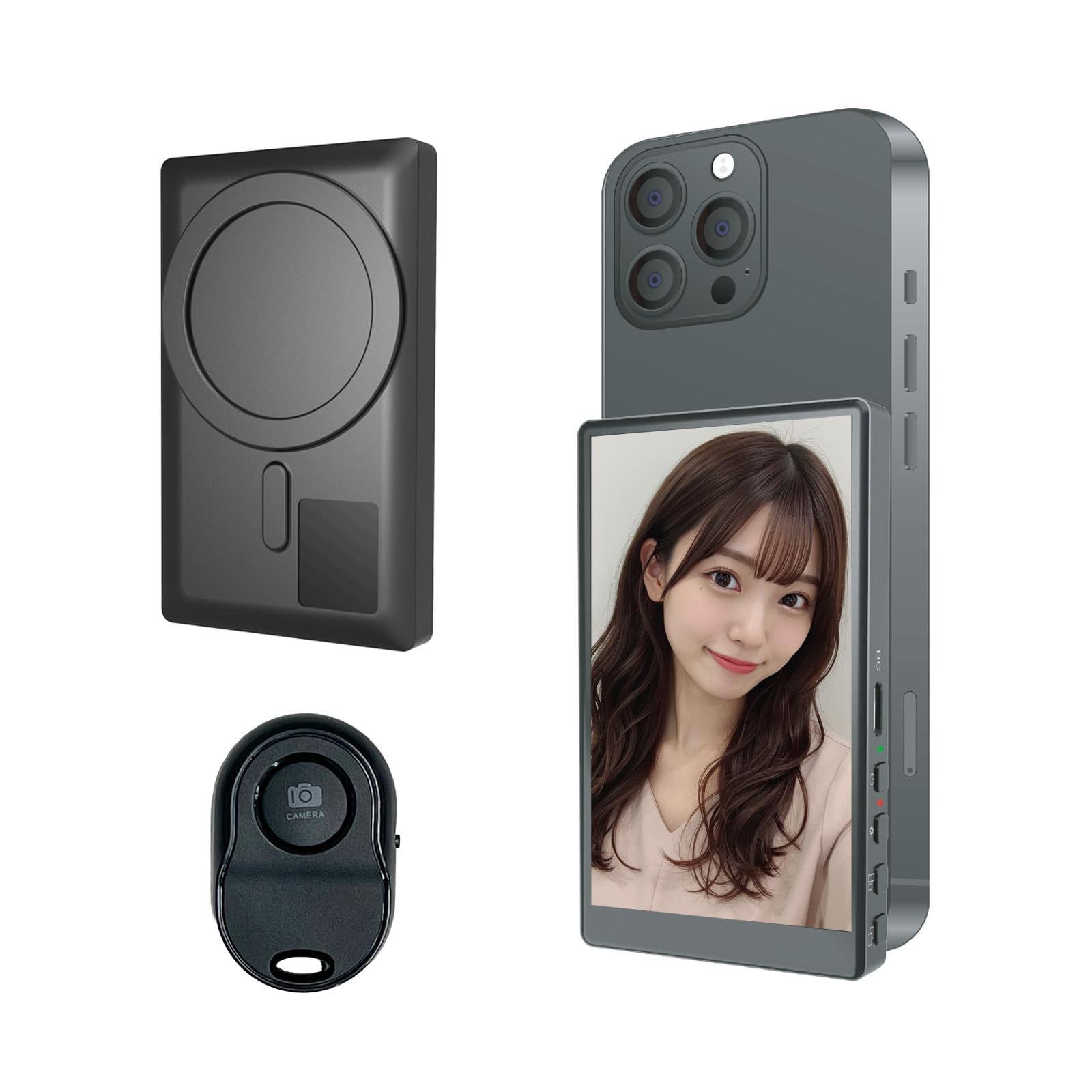 【新品未使用】KEIYO 自撮りモニター　CameeNeo Amazon.co.jp: KEIYO スマホ用自撮りモニター Camee（キャミー）