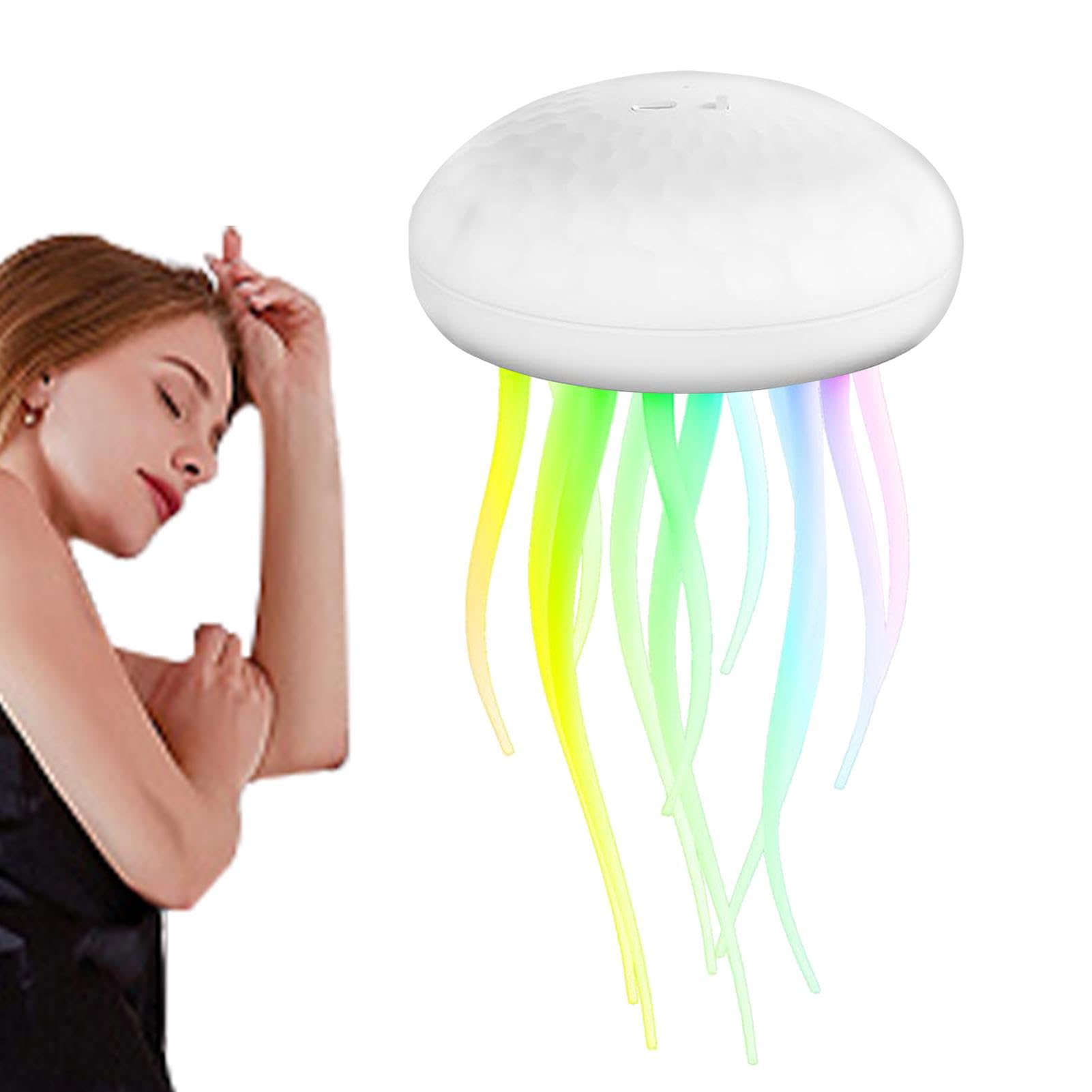 Luce notturna a LED con, lampada con Lampada luminosa per ad attivazione | Luce notturna a LED carina, lampada medusa ricaricabile da 1000 mAh, lampada da comodino medusa RGB per soggiorno c