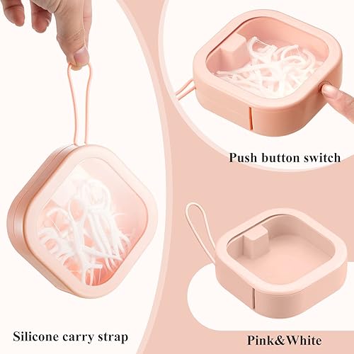 Miniatura 61 de Kathfly Organizador de lazos para el cabello blanco, 4 unidades, portátil, contenedor de almacenamiento para accesorios para el cabello, apilables