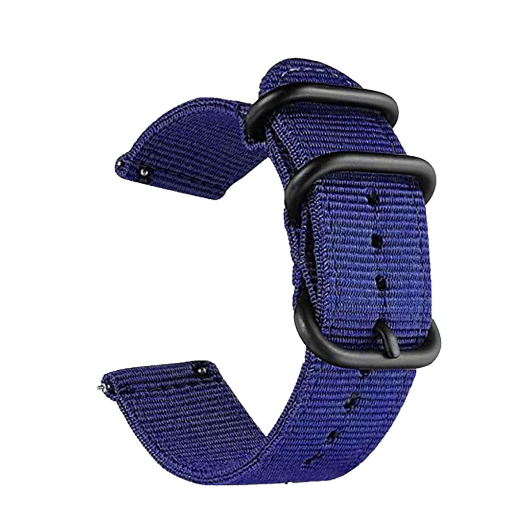 LIRAMARK 20MM Quick Release NATO Nylon Smart Watch Band Canvas Series Watch Strap for Smart Watches with 20MM lugs Width (Blue) (B09RF5CYPC) Amazon Price History, Amazon Price Tracker