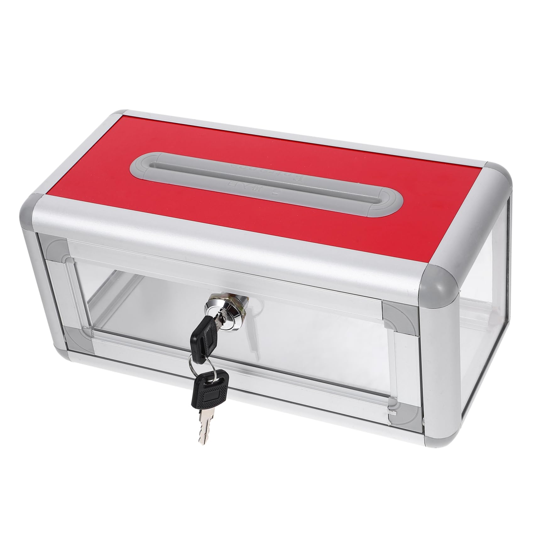 MAGICLULU Scatola Porta Biglietti Da Visita Da Tavolo Con Serratura Contenitore Resistente Per Biglietti Da Visita Urna Multifunzione Per Ufficio e Evento