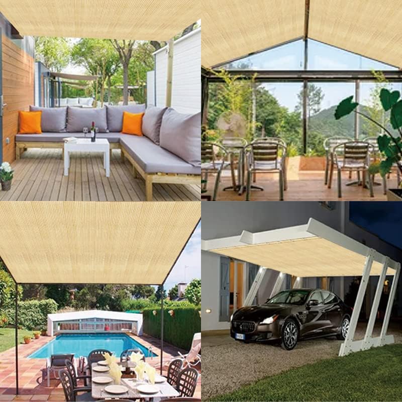 Miniatura 5 de 90% tela de trigo de 6.5 x 15 pies, borde sellado con ojales, bloqueador solar, malla de jardín, red resistente a los rayos UV para plantas al aire