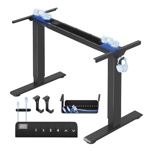 FLEXISPOT E1 Pro Bureau Assis Debout Électrique à 2 Moteurs
