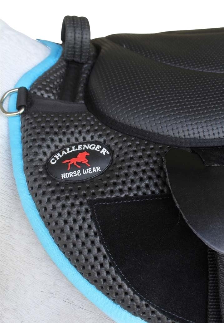 CHALLENGER Sella Cavallo PAD Western Leggero Traspirante Neoprene Bareback 39TS03TR