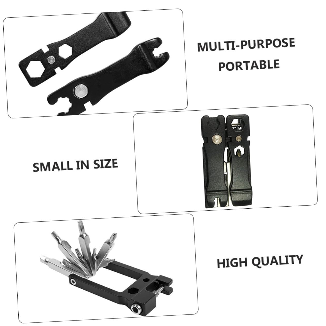 UPKOCH 2 Pezzi Strumento Multi per Riparazione Bici Kit Portatile Cacciavite Chiave e Regolatore per Officina