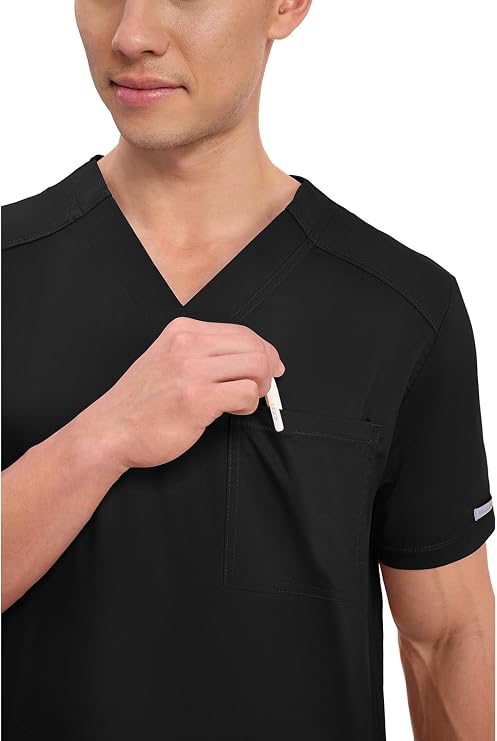 Cherokee WW Revolution Scrubs For Men V-Neck Mesh Yoke 2 Pockets