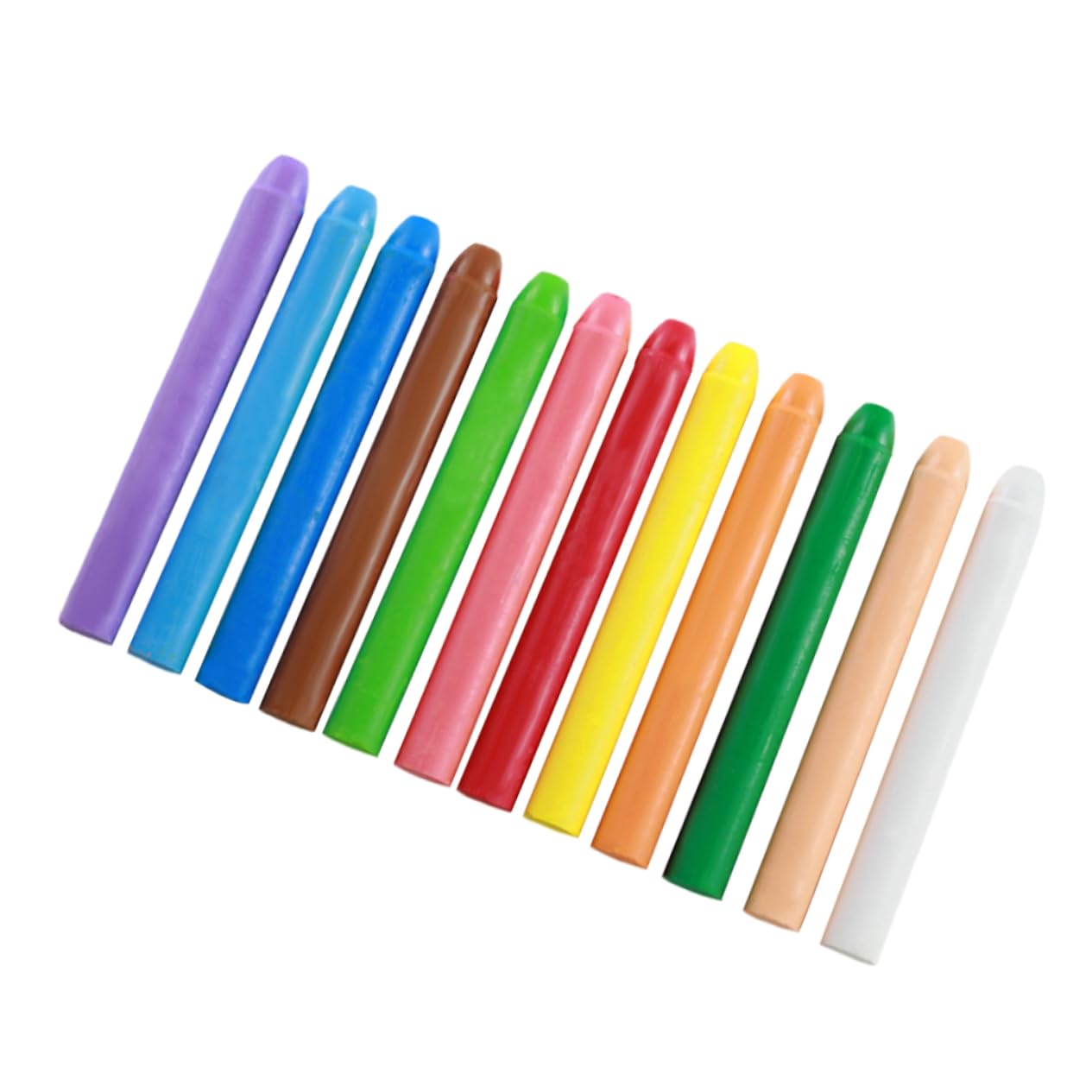 ERINGOGO 12 Pack Dust- Chalks Eraser Included Grip Chalk for Boys and Girls Teachers for Indoor/outdoor Use