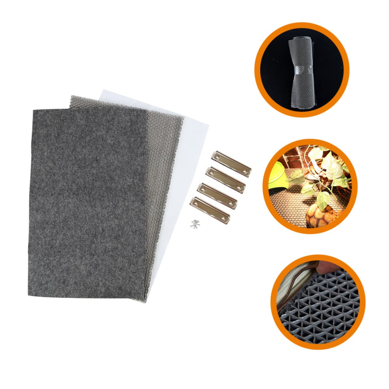 BESPORTBLE Tappeto per Rettili Riutilizzabile Tappeto per Gabbia per Lucertole Rivestimento per Substrato per Terrario Lettiera per Tartarughe Accessori per Rettili e Insetti