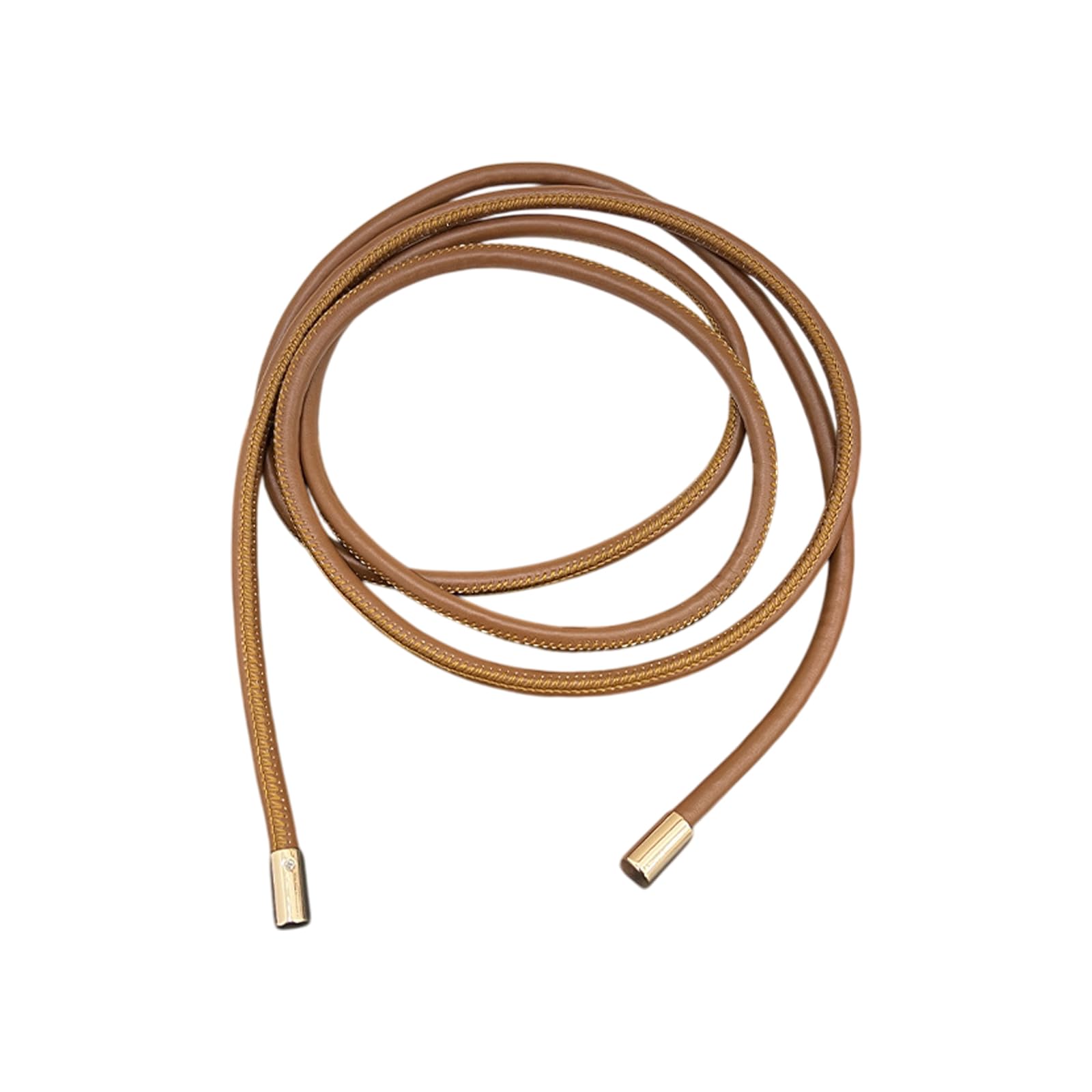 Maxtonser PU Leather Thin Waist Belt Long Chain Waistband Strap Tied Sash for Women with Classical Vintage Designing for Dresses